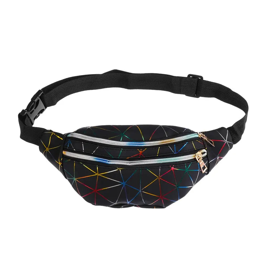 Women's Laser Belt Bags Waist Packs Fanny Pack Make-up Pouch