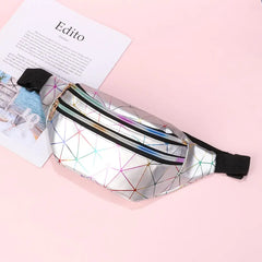 Women's Laser Belt Bags Waist Packs Fanny Pack Make-up Pouch