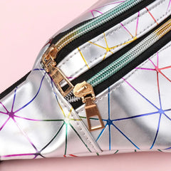 Women's Laser Belt Bags Waist Packs Fanny Pack Make-up Pouch