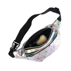 Women's Laser Belt Bags Waist Packs Fanny Pack Make-up Pouch