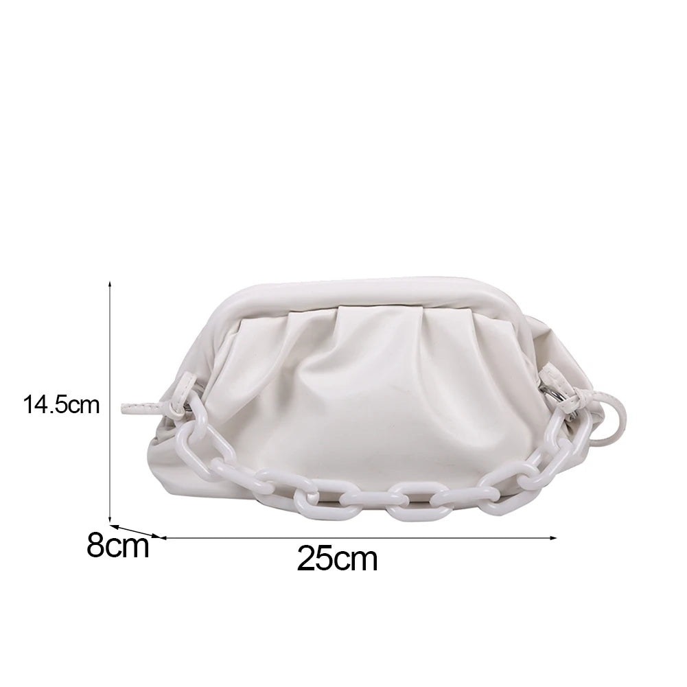 Women's Leather Handbags Vintage Solid PU Shoulder Bag