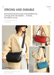 Nylon Crossbody Shoulder Bag for Women - Casual Handbag