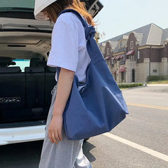 Women's Nylon Dumpling Bag Shoulder Messenger Bag Large Capacity Tote Bag