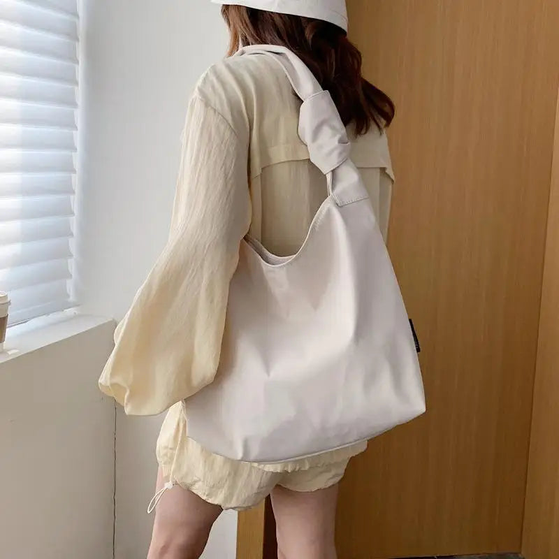 Women's Nylon Dumpling Bag Shoulder Messenger Bag Large Capacity Tote Bag
