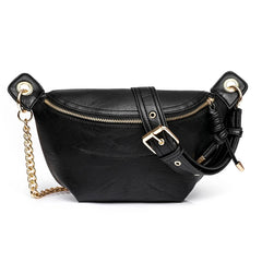 Women's PU Crossbody Bag Chest Pocket Shoulder Shopping Bag Travel Pouch