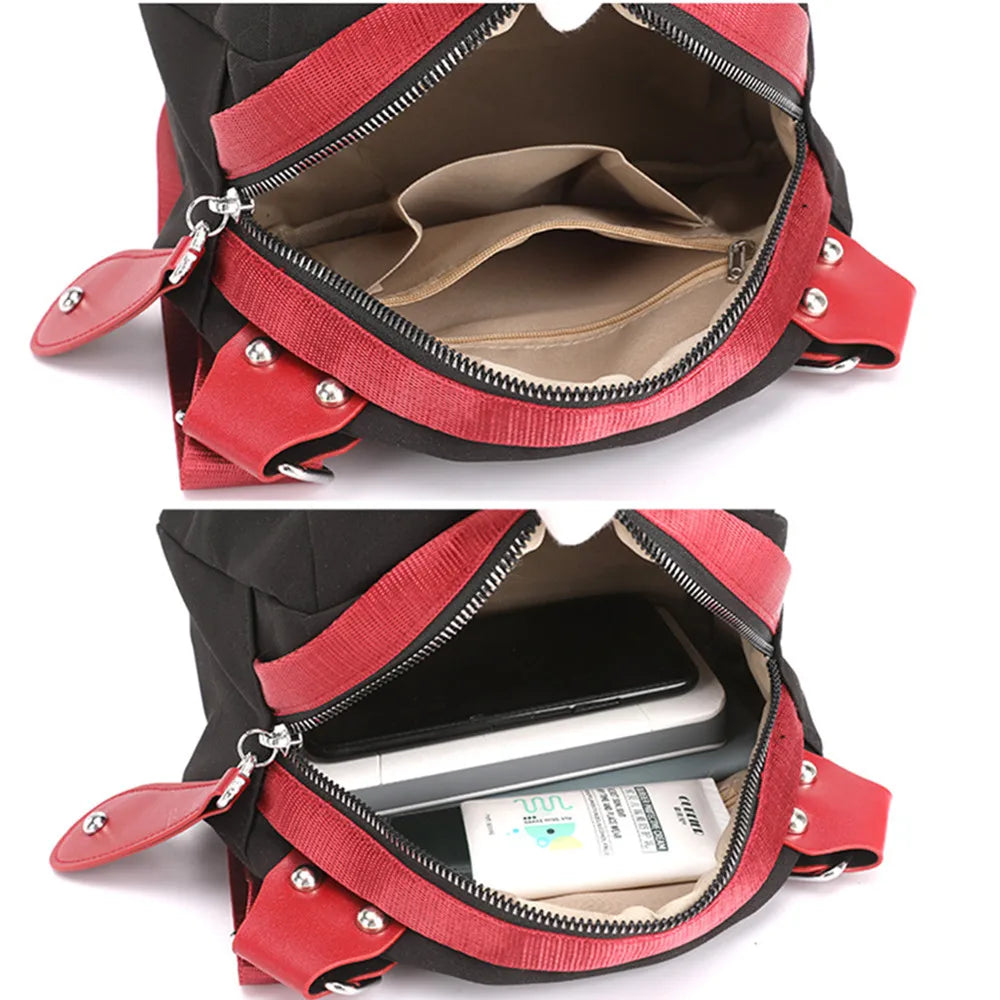 Women's Crossbody Bag Oxford Canvas Shell Bag Outdoor Shoulder Bags