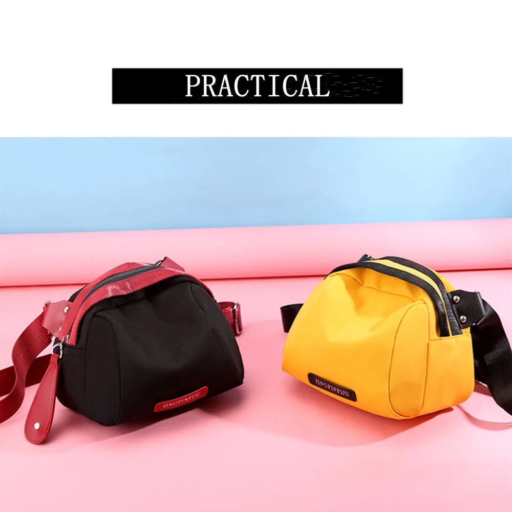 Women's Crossbody Bag Oxford Canvas Shell Bag Outdoor Shoulder Bags
