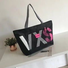 Women's Shoulder Bag Letter Dry Wet Separation Bag Large Capacity