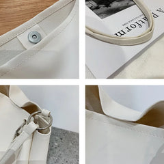 Women's Large Capacity Shoulder Bags Solid Texture Handbags for Women