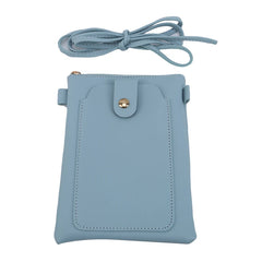 Women's Small Mobile Phone Bag PU Safety Shoulder Student Crossbody Bag