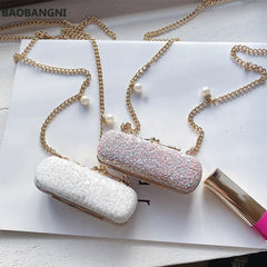 Sweet Mini Chain Lipstick Bag Japanese Snake Skin Crossbody Bags