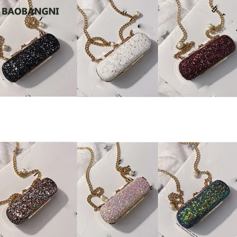 Sweet Mini Chain Lipstick Bag Japanese Snake Skin Crossbody Bags