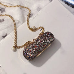 Sweet Mini Chain Lipstick Bag Japanese Snake Skin Crossbody Bags