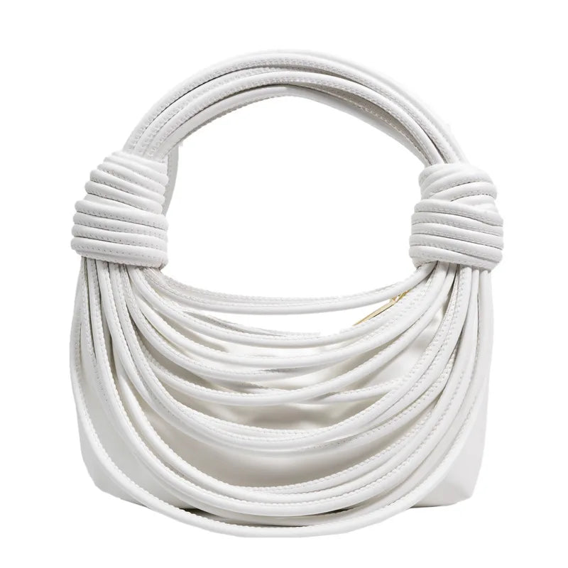 Women's Wire Bundle Braided Handbag Shoulder Messenger Bag