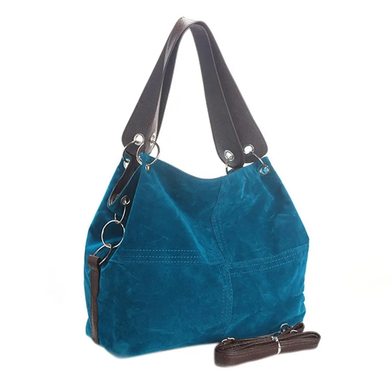 Flannel One-shoulder Messenger Bag Zipper Handbag