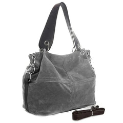 Flannel One-shoulder Messenger Bag Zipper Handbag