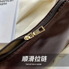 Women's French Niche Messenger Beach Tote Underarm Bags Female Retro All-match P