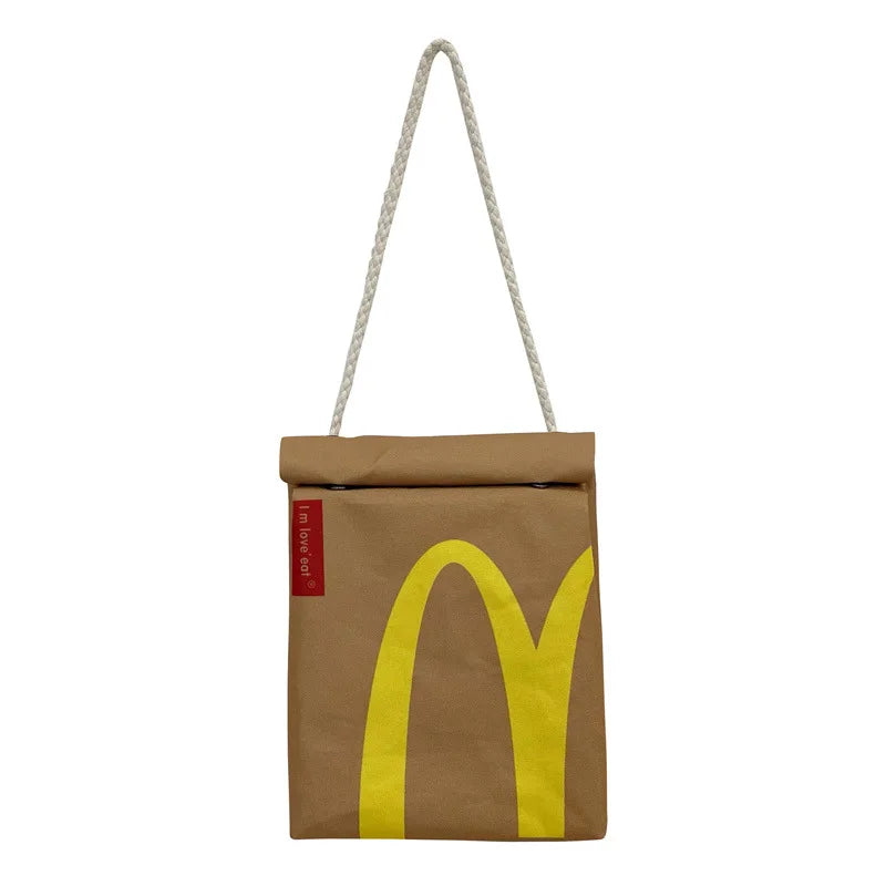 Funny Cartoon Small Shoulder Bag Female Messenger Bag Canvas Tote Bag