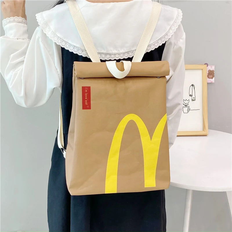 Funny Cartoon Small Shoulder Bag Female Messenger Bag Canvas Tote Bag