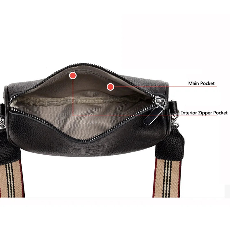 Vintage Leather Tote Shoulder Bag for Women