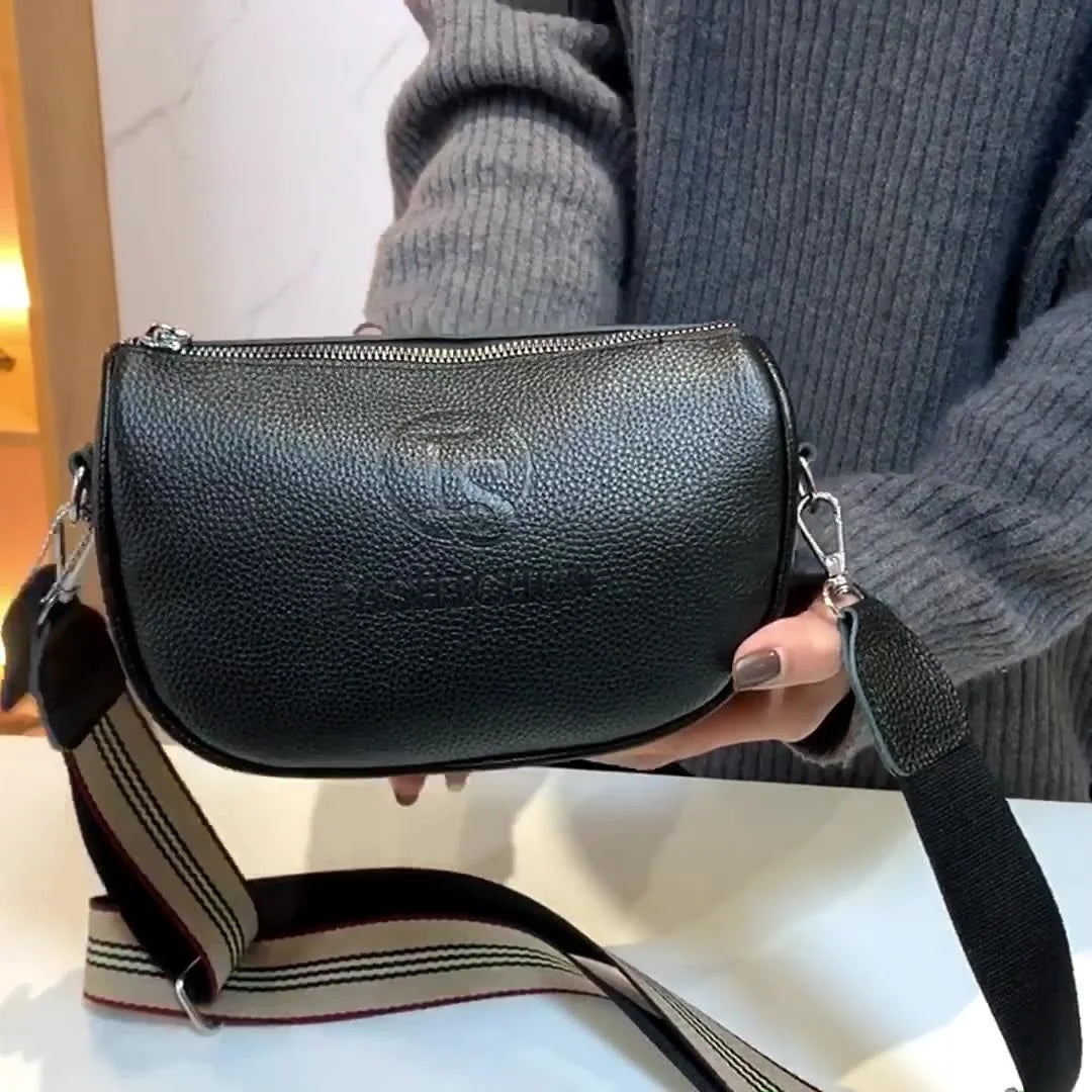 Vintage Leather Tote Shoulder Bag for Women