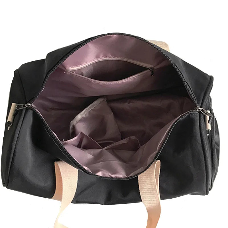 Women's Gym Bag Top Female Sports Shoe Bag Fitness Travel Handbags