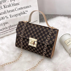 Women's Multi-textured Chain Square Tote Purse Mobile Phone Mini Bag