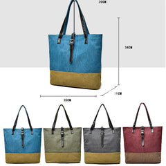 Canvas Shoulder Bag Casual Tote Large Capacity Bags For Women Ladies