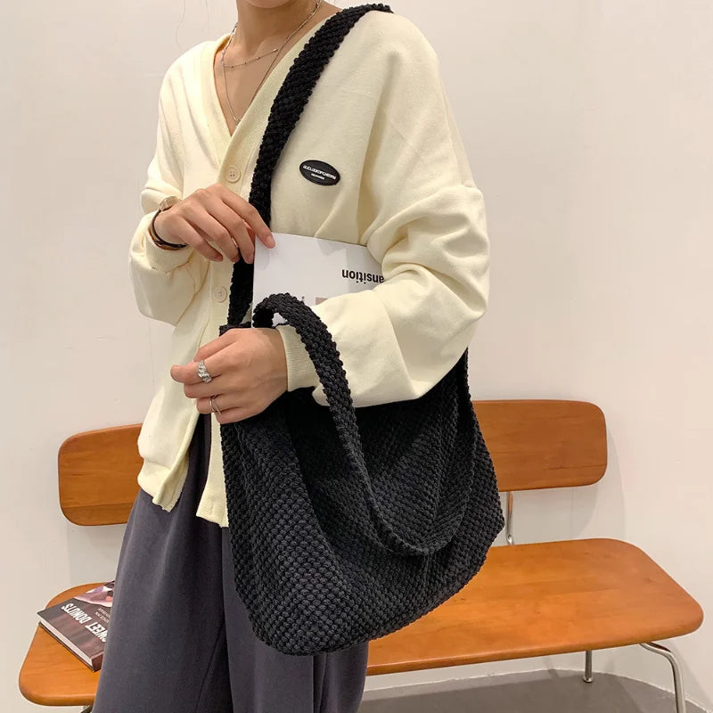 Women's High Capacity Soft Shoulder Bag