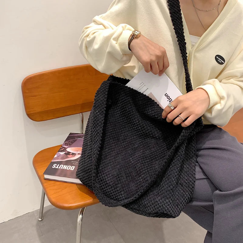 Women's High Capacity Soft Shoulder Bag