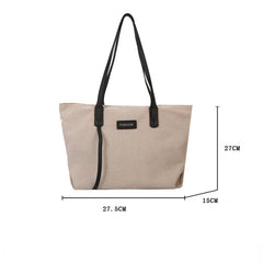 Canvas Shoulder Bag Large Women Student Tote Shopper Casual Cotton Cloth Female