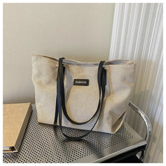 Canvas Shoulder Bag Large Women Student Tote Shopper Casual Cotton Cloth Female