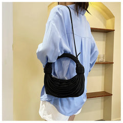 Personalized Wire Bundle Knitting Knot Women's Handbag