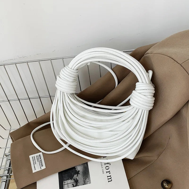 Personalized Wire Bundle Knitting Knot Women's Handbag