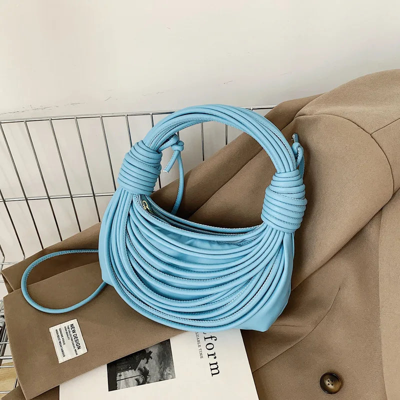 Personalized Wire Bundle Knitting Knot Women's Handbag