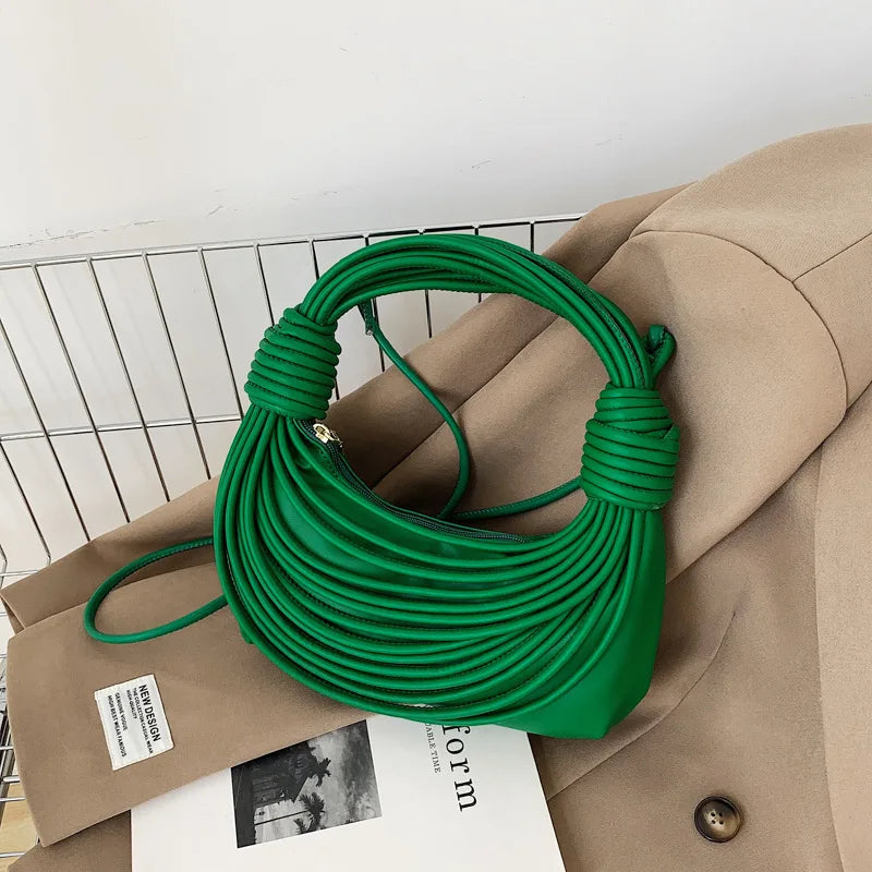 Personalized Wire Bundle Knitting Knot Women's Handbag
