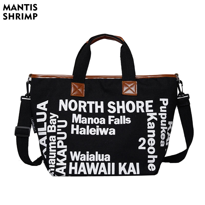Canvas Shoulder Bags for Women Large Capacity Crossbody Messenger Bags