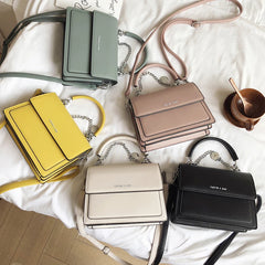Women's PU Leather Chains Shoulder Bag Wallet Crossbody Bag