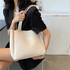 Women's Leather Shoulder Bag, Autumn Winter Tote