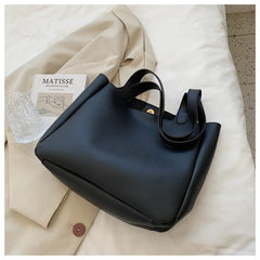 Women's Leather Shoulder Bag, Autumn Winter Tote