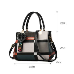 Plaid Shoulder Bag Crossbody Women's Tote Bag