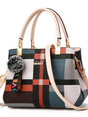 Plaid Shoulder Bag Crossbody Women's Tote Bag