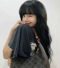 Women's PU Leather Shoulder Bags Crescent Bags Classic Vintage Handbags