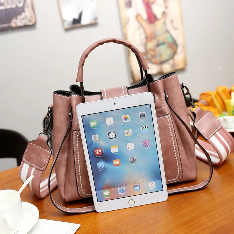 Soft PU Shoulder Bag Flap Crossbody Bag for Women