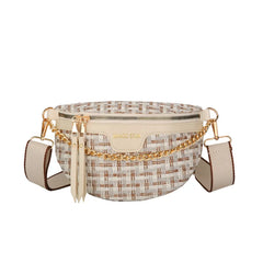 Women's Knitted Canvas Waist Bag