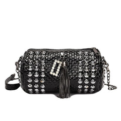 Rivet Chain Small Crossbody Evening Bags for Women Shoulder Bags