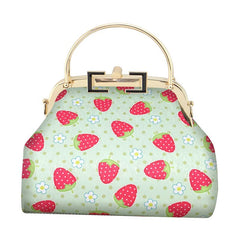 Floral Flowers European Lay Bag Chain Strap Mother Gift Women Hand Bags