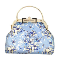 Floral Flowers European Lay Bag Chain Strap Mother Gift Women Hand Bags