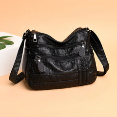 Women's Simple Leather Shoulder Bag