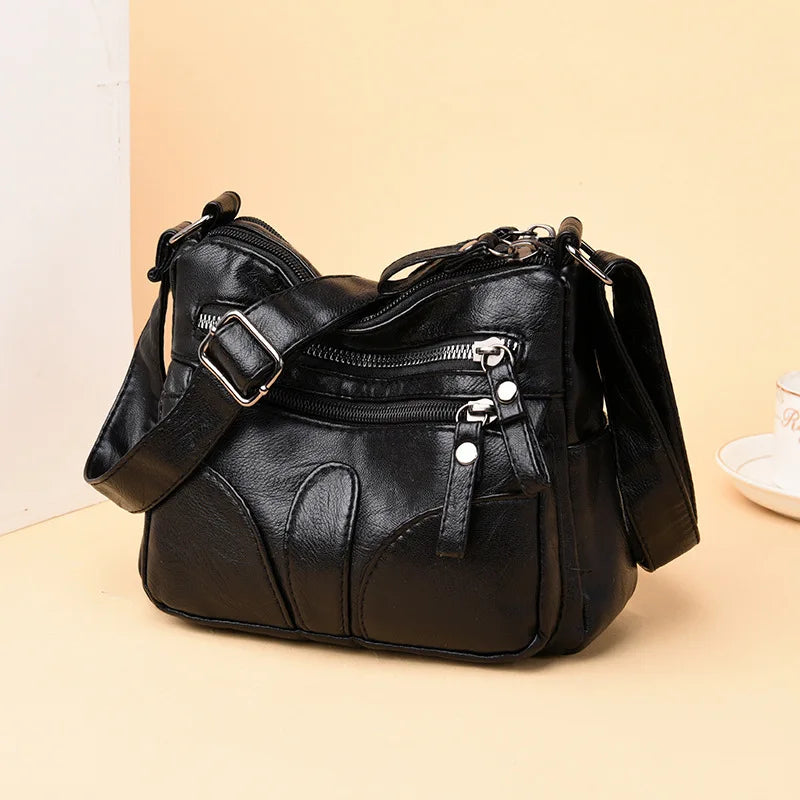 Soft Leather Shoulder Bag for Women